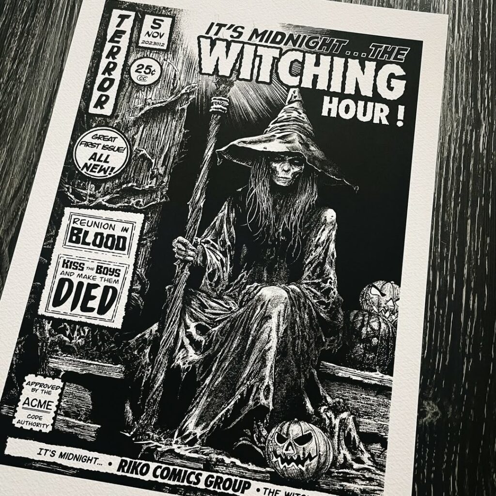 Riko illustrateur witch horror art