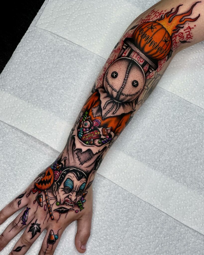 Angelo parente tattoo samhain trick r treat