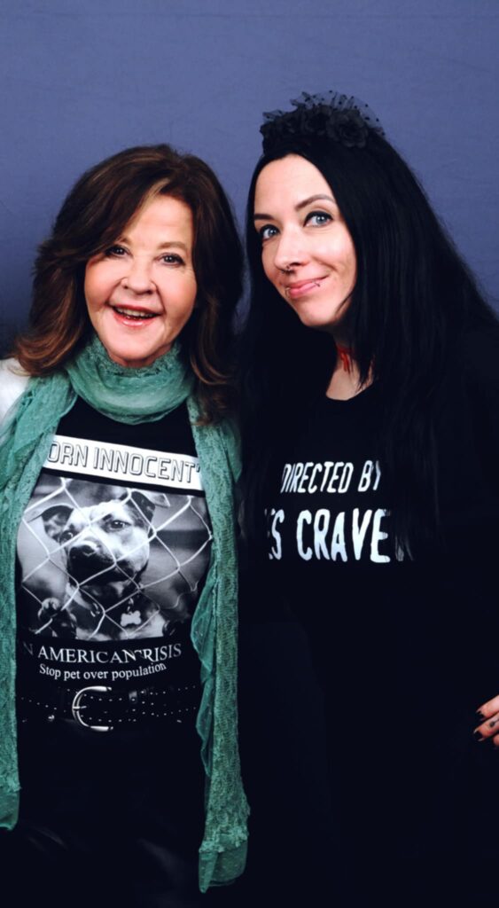 Myluw with Linda Blair at For the Love of Horror convention