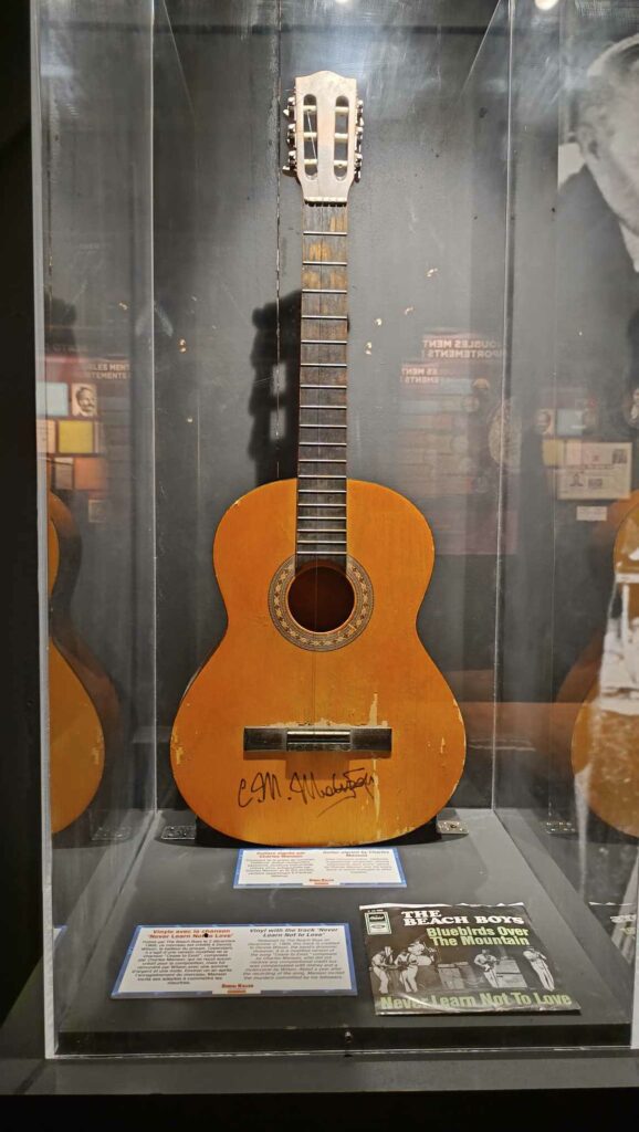 Charles Manson signed guitar