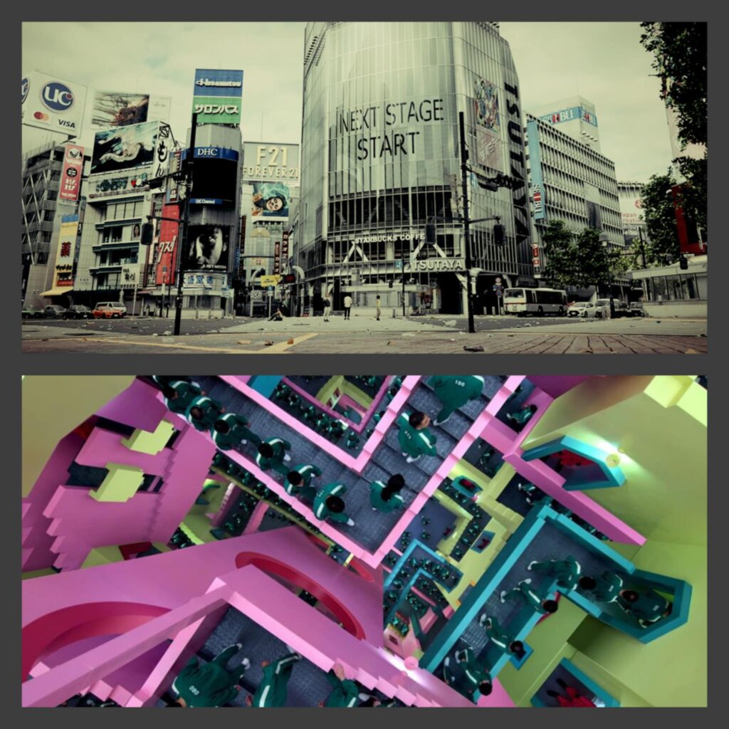 Alice in borderland vs squid game aesthetics