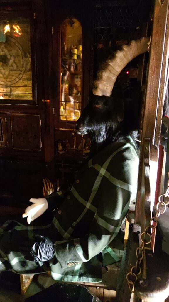 Taxidermy goat head human body viktor wynd