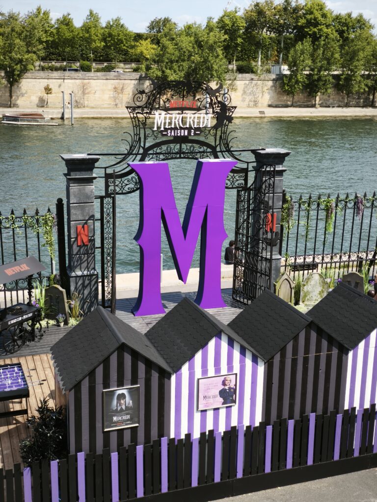 View from the musée d'orsay of the wednesday beach club