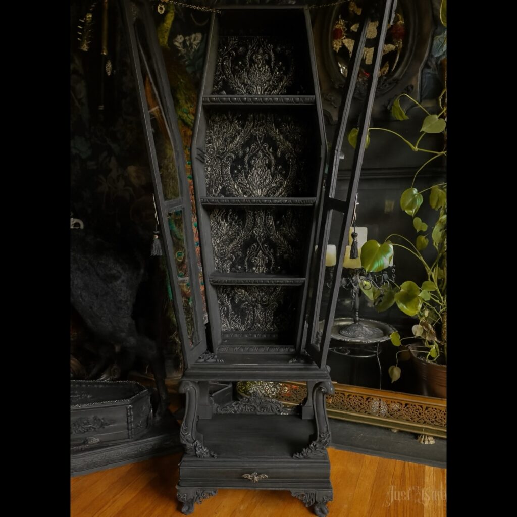 coffin shaped shelf just buried