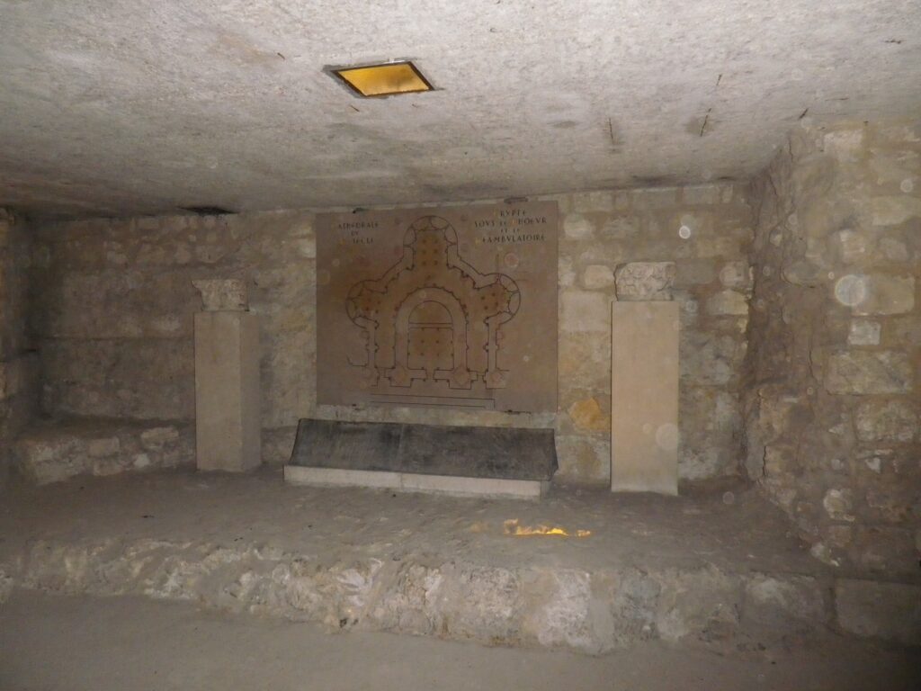 lead tomb rouen crypt