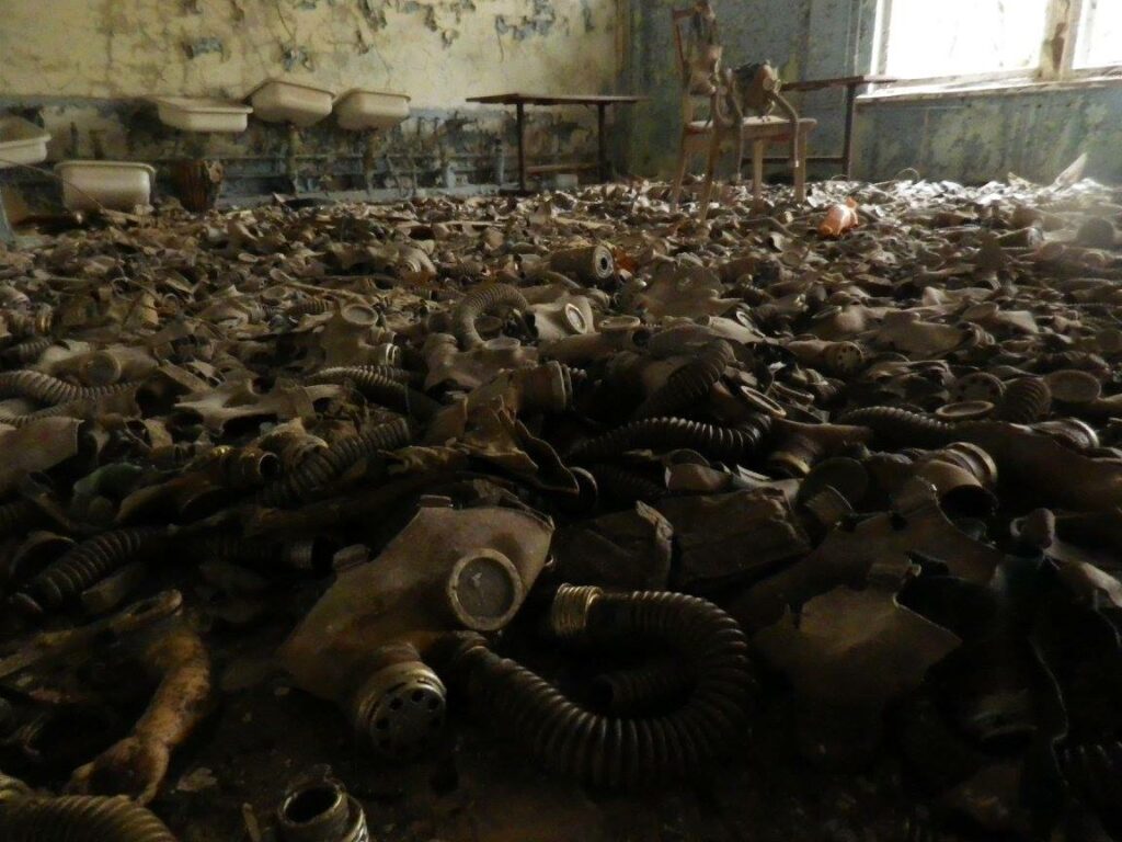 gas masks school chernobyl