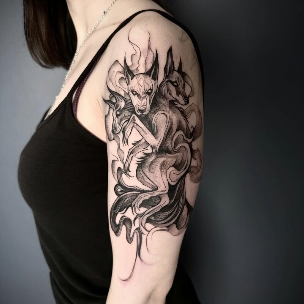 Bout de charbon tattoo dog