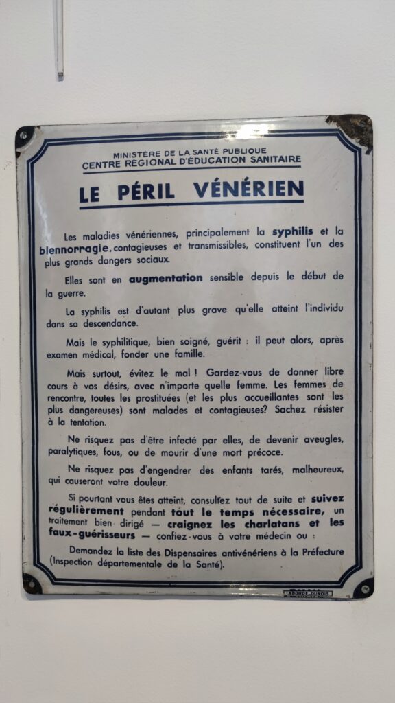 Syphilis plaque Flaubert Museum Rouen